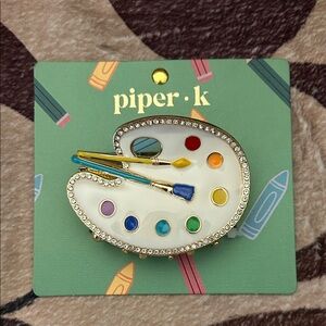 Piper K Artist Palette Large Metal Hair Clip —NEW